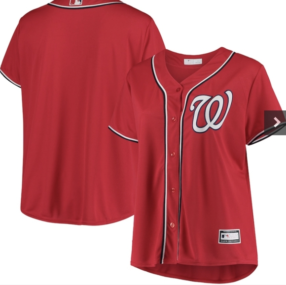 NWOT MLB Nationals jersey size 3X ladies cut - Picture 1 of 4